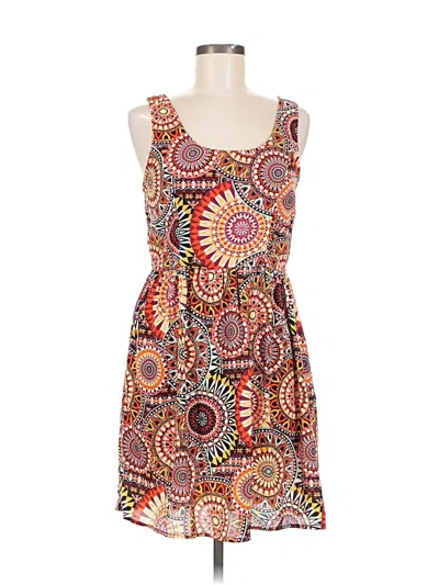 Pre-owned Xhilaration Casual Dress In Orange