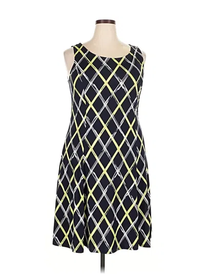 Pre-owned Perceptions Casual Dress In Yellow