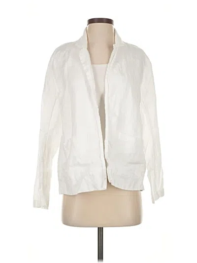 Pre-owned Eileen Fisher Jacket In White