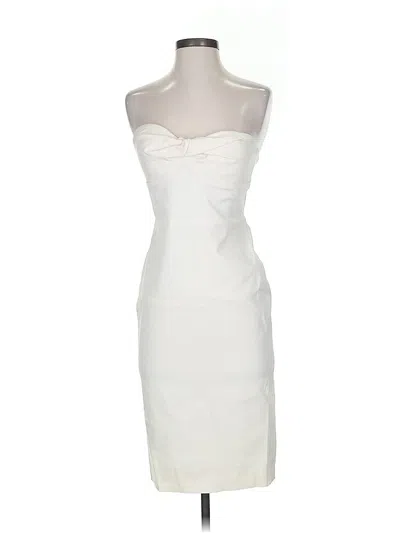 Pre-owned Veronica Beard Cocktail Dress In White