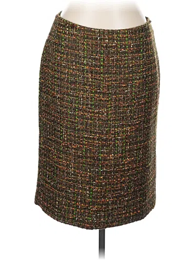 Pre-owned Talbots Formal Skirt In Brown