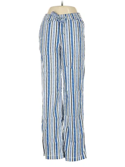 Pre-owned Liverpool Los Angeles Linen Pants In Blue