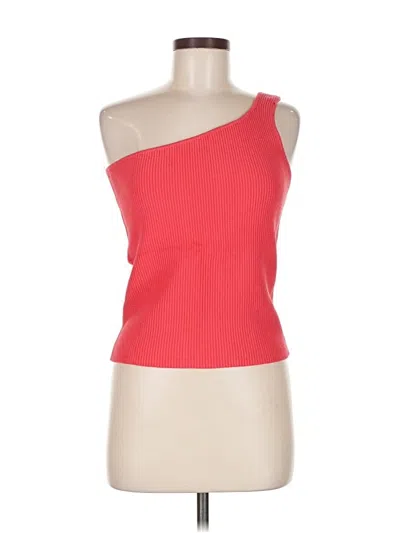 Pre-owned House Of Harlow 1960 Sleeveless Top Red One Shoulder Neckline Tops