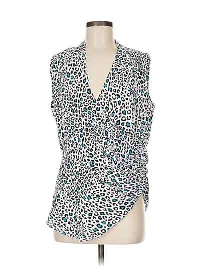 Pre-owned Chelsea28 Sleeveless Blouse In White