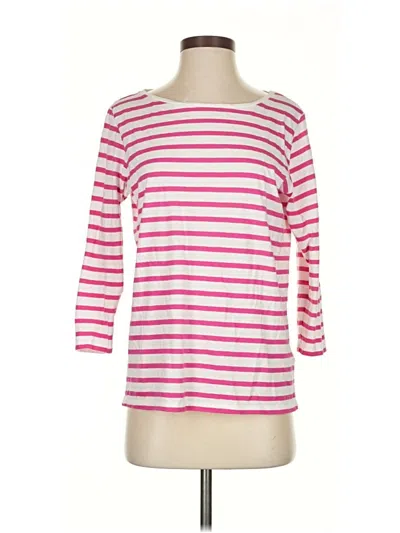 Pre-owned Majestic Filatures 3/4 Sleeve T-shirt In Pink