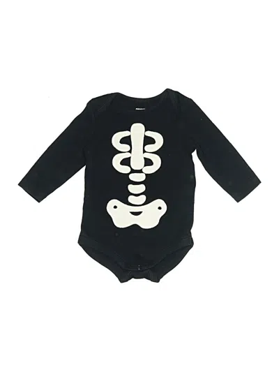 Pre-owned Gymboree Babies' Long Sleeve Onesie In Black