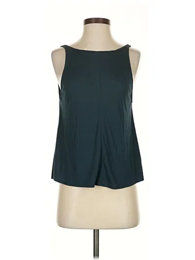 Pre-owned Free People Tank Top Teal Halter Neckline Tops In Blue