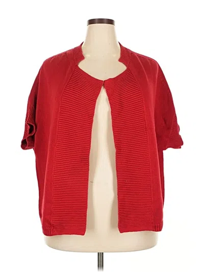 Pre-owned Talbots Cardigan Sweater In Red