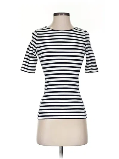 Pre-owned Cos Short Sleeve Top White Boatneck Tops