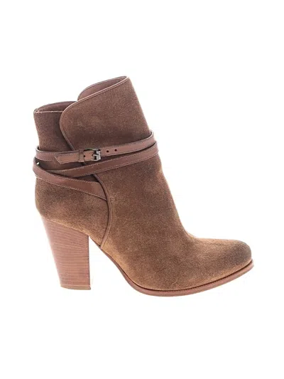 Pre-owned Allsaints Ankle Boots In Brown