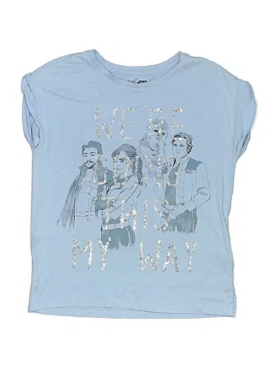 Pre-owned Gap X Star Wars Kids' Short Sleeve T-shirt In Blue