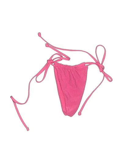 Pre-owned Frankies Bikinis Swimsuit Bottoms In Pink