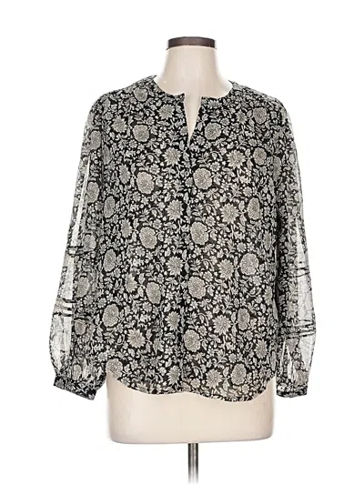 Pre-owned Z Supply Long Sleeve Blouse In Black
