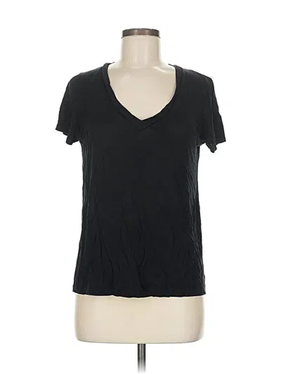 Pre-owned Zara Short Sleeve T-shirt In Black