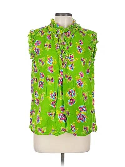 Pre-owned Ivy Jane Sleeveless Blouse In Green