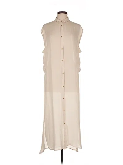 Pre-owned Selected Femme Casual Dress In Brown