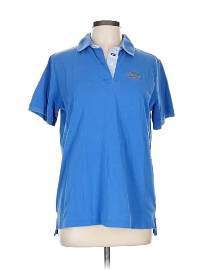 Pre-owned Tommy Hilfiger Short Sleeve Polo Shirt In Blue