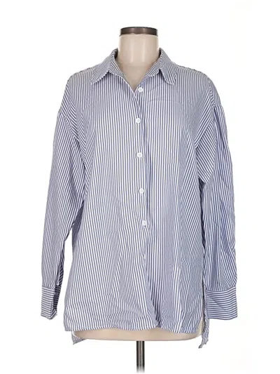 Pre-owned Exlura Long Sleeve Blouse In Blue