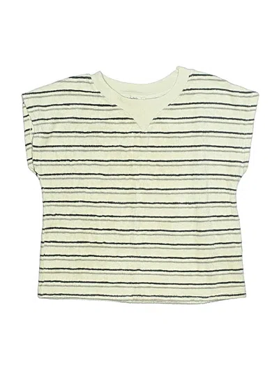 Pre-owned My Little Cozmo Kids' Short Sleeve Henley Shirt In White