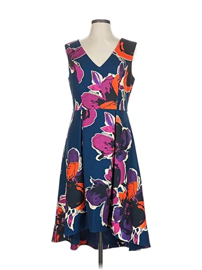 Pre-owned Trina Trina Turk Cocktail Dress In Blue