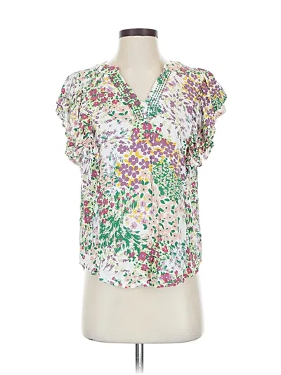 Pre-owned Maurices Short Sleeve T-shirt In White