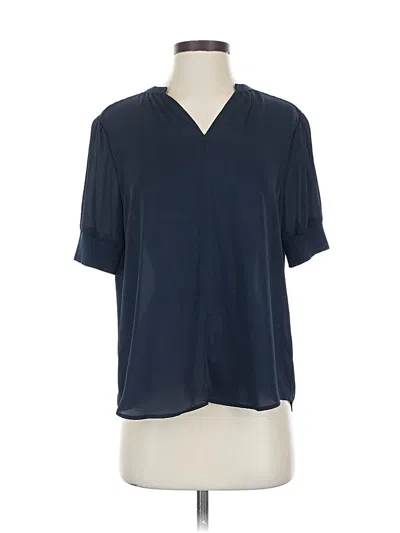 Pre-owned Catherine Catherine Malandrino Short Sleeve Blouse In Blue