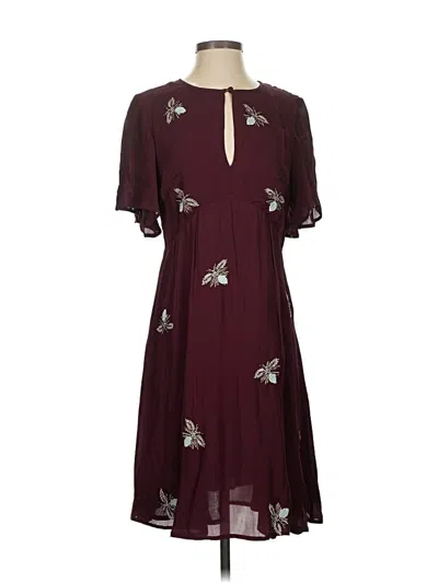 Pre-owned Moulinette Soeurs Casual Dress In Burgundy