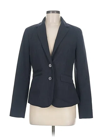 Pre-owned New York And Company Blazer Jacket In Blue