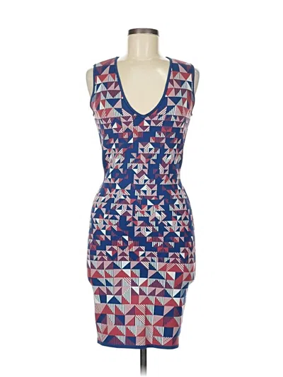 Pre-owned Bcbgmaxazria Cocktail Dress In Blue
