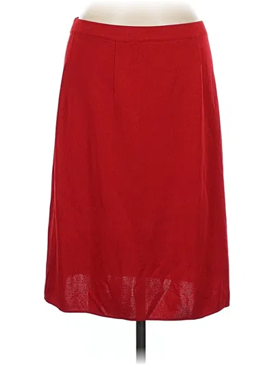 Pre-owned Misook Formal Skirt In Red