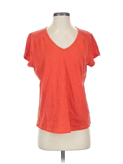 Pre-owned St. John's Bay Short Sleeve T-shirt In Orange