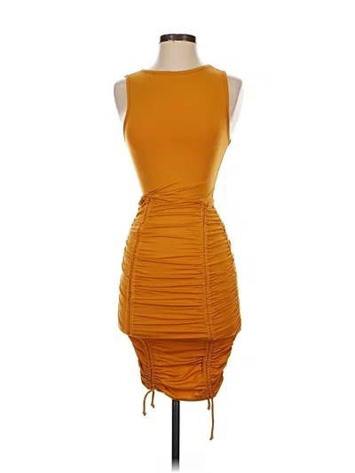 Pre-owned Popular 21 Cocktail Dress In Orange