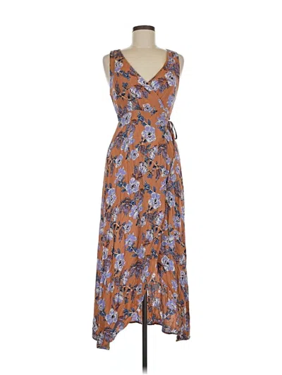 Pre-owned Everly Casual Dress In Brown