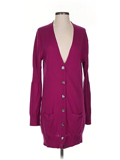 Pre-owned Vince Cardigan Sweater In Purple
