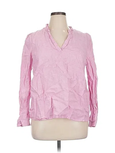 Pre-owned Boden Long Sleeve Blouse In Pink