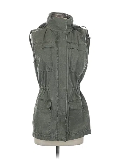 Pre-owned Dkny Denim Vest In Gray