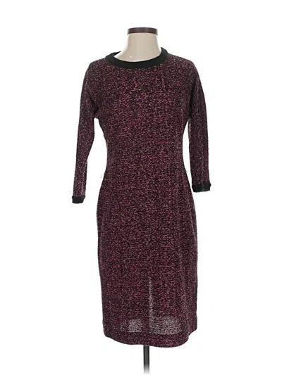 Pre-owned Vicky Tiel Casual Dress In Burgundy