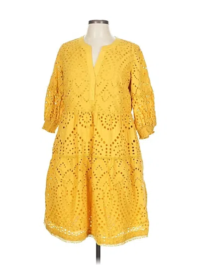 Pre-owned Chico's Casual Dress In Yellow