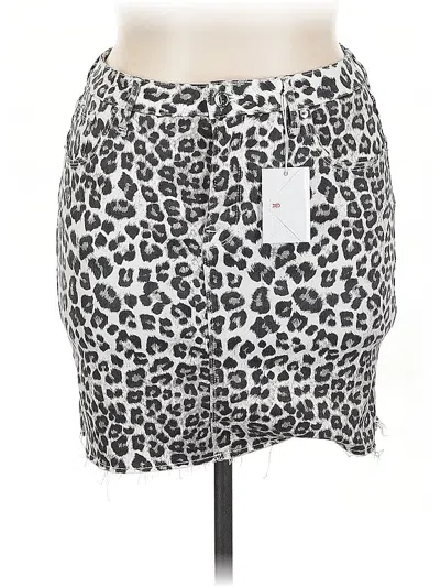 Pre-owned Good American Casual Skirt In Gray