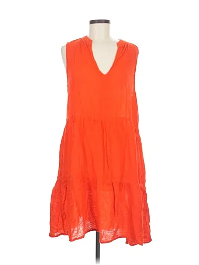 Pre-owned Michael Stars Casual Dress In Orange