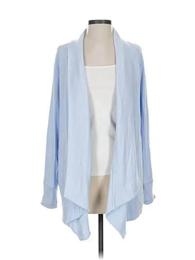Pre-owned Athleta Cardigan Sweater In Blue