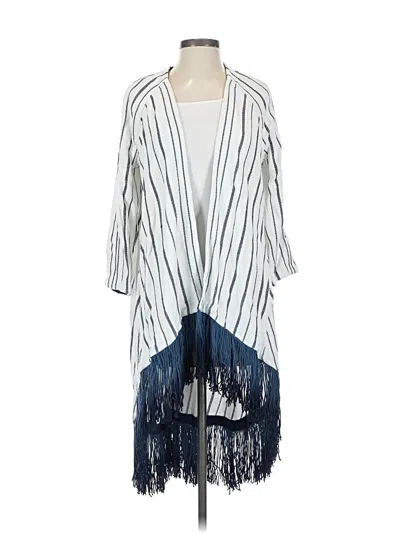 Pre-owned Nic + Zoe Cardigan Sweater In Blue