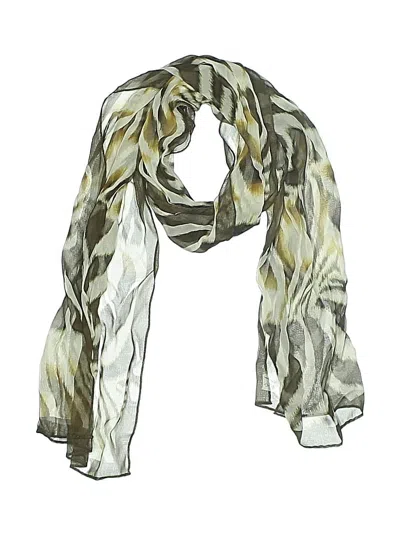 Pre-owned Nicole Miller Studio Scarf In Brown