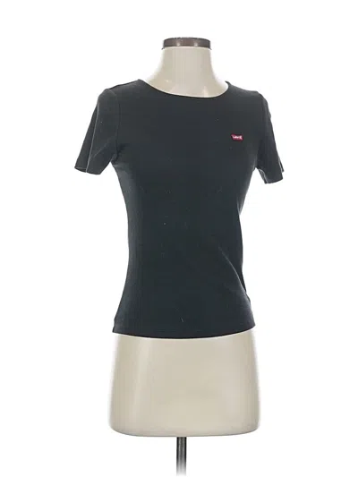 Pre-owned Levi's Short Sleeve Top Gray Crew Neck Tops