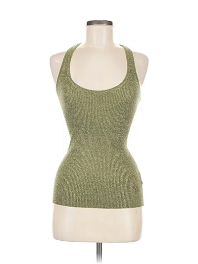 Pre-owned Mixit Tank Top Green Halter Neckline Tops