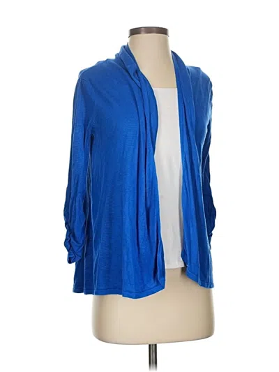 Pre-owned Dressbarn Cardigan Sweater In Blue