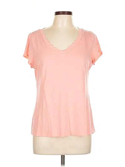 Pre-owned Ann Taylor Loft Short Sleeve T-shirt In Pink
