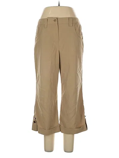 Pre-owned Larry Levine Khaki Pant In Brown