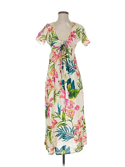 Pre-owned Billabong Casual Dress In White