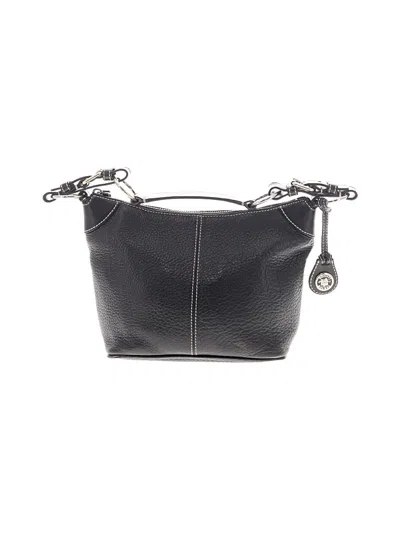 Pre-owned Dooney & Bourke Leather Shoulder Bag In Black